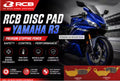 RCB S2-D2 GOLD SERIES BRAKE DISC PAD YAMAHA R3 MT03 01DP075G 01DP076G