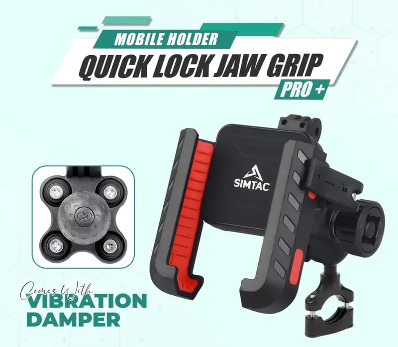 Simtac quick lock jaw grip pro+ with vibration damper (JQL2-PRO)