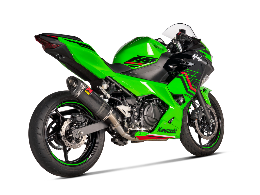 AKRAPOVIC KAWASAKI NINJA 400 Kawasaki Z400 2023 Slip On Line (Carbon) (S-K4SO6-APC)