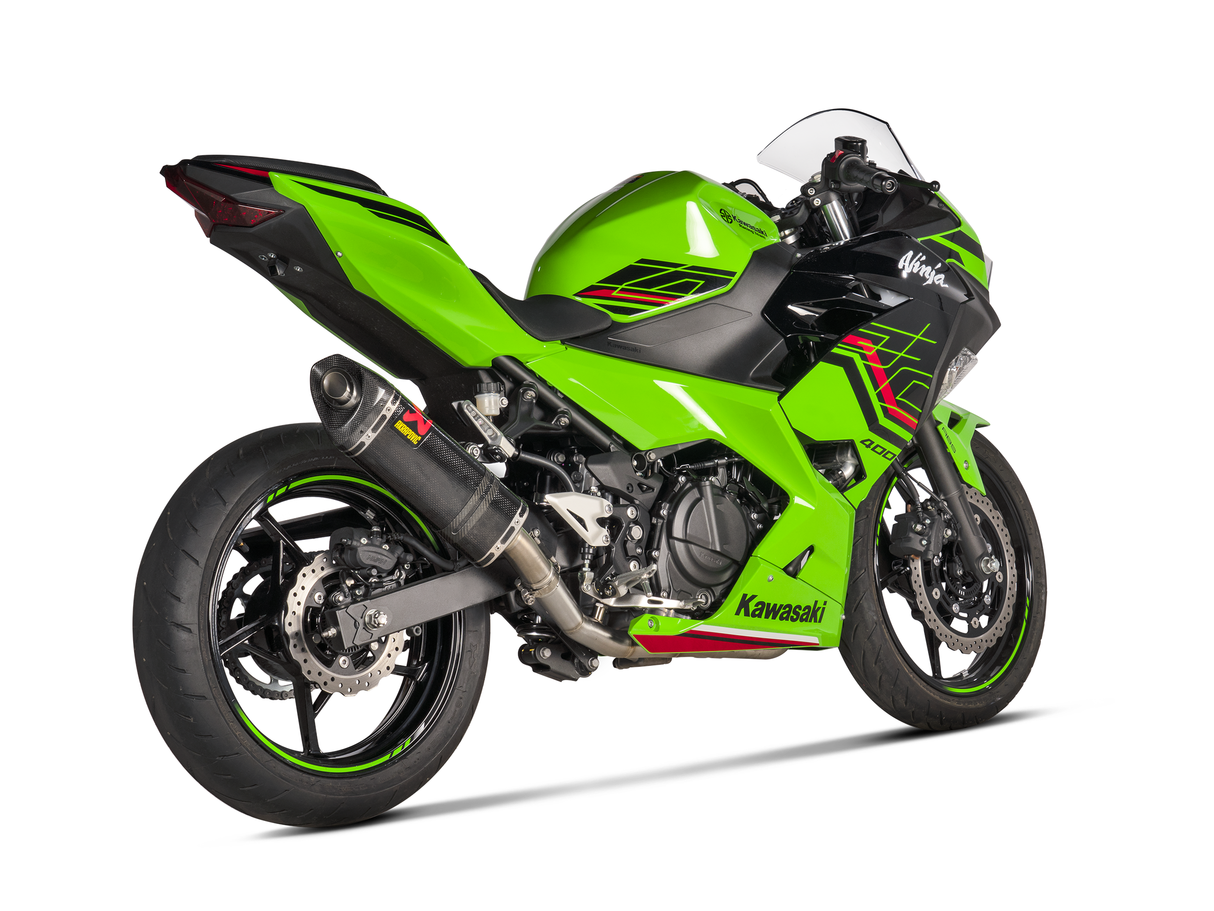 AKRAPOVIC KAWASAKI NINJA 400 Kawasaki Z400 2023 Slip On Line (Carbon) (S-K4SO6-APC)