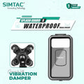 Simtac splash guard X with vibration damper and wireless charger (MHWPWC-PRO)