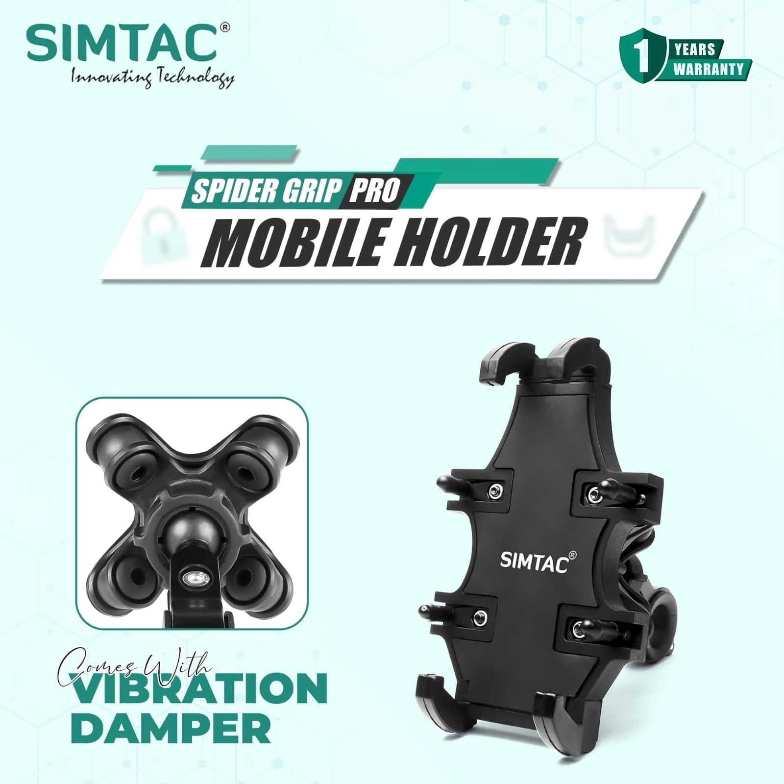 Simtac spider grip with vibration damper (MH02-PRO)