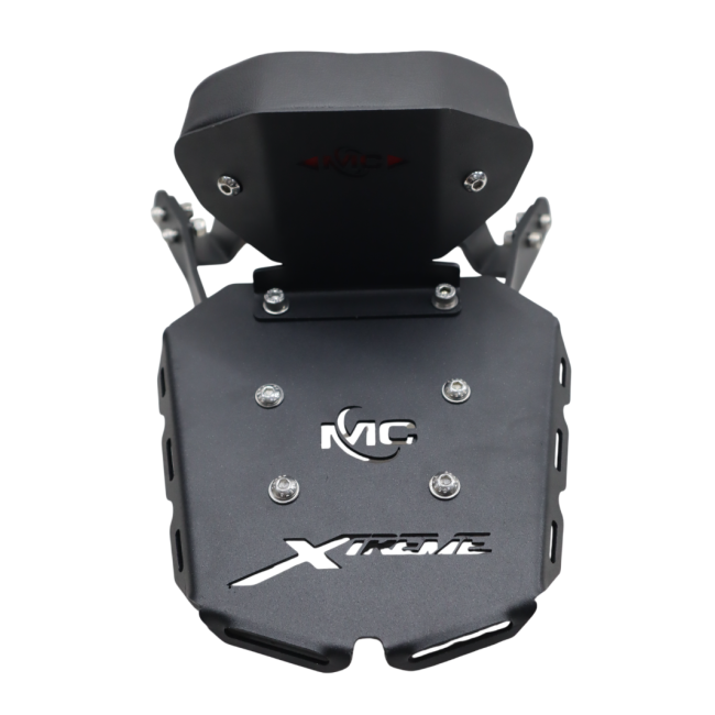 MotoCare CNC Carrier with Backrest for Hero Xtreme 250R | Heavy-Duty Luggage Rack with Pillion Support | Touring Comfort Carrier