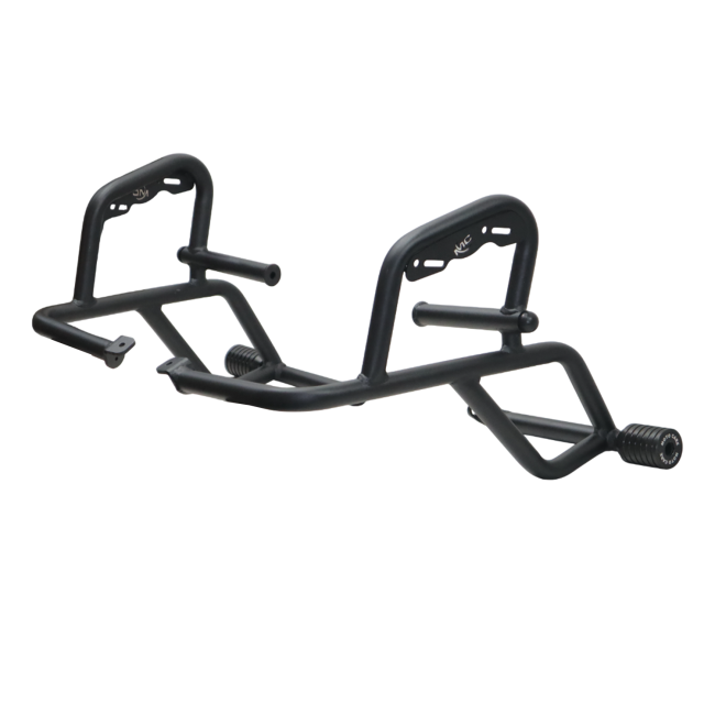Motocare Crash Guard with Dual Sliders for Kawasaki Versys 300 | Heavy Duty Engine Protection Crash Bar | Adventure Touring Frame Guard