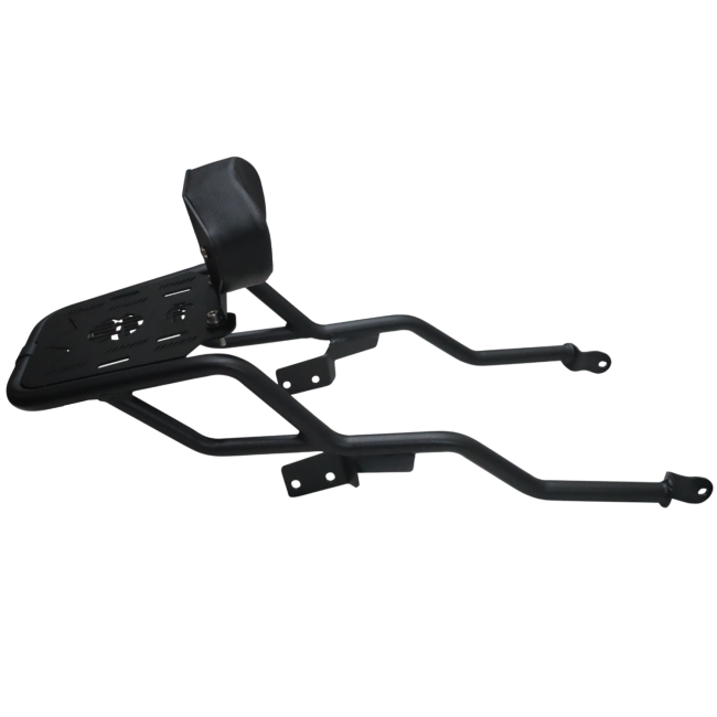 Motocare Pipe Carrier with Backrest for Yamaha XSR 155 | Heavy Duty Luggage Rack & Pillion Back Support
