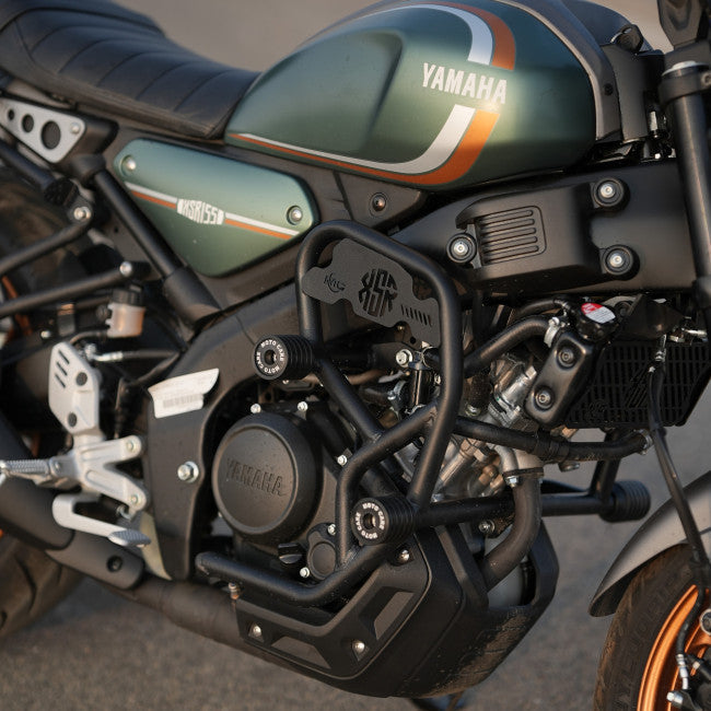 Motocare 4 Slider Crash Guard for Yamaha XSR 155 | Heavy Duty Engine Protection Crash Bar | Frame Guard with Four Impact Sliders