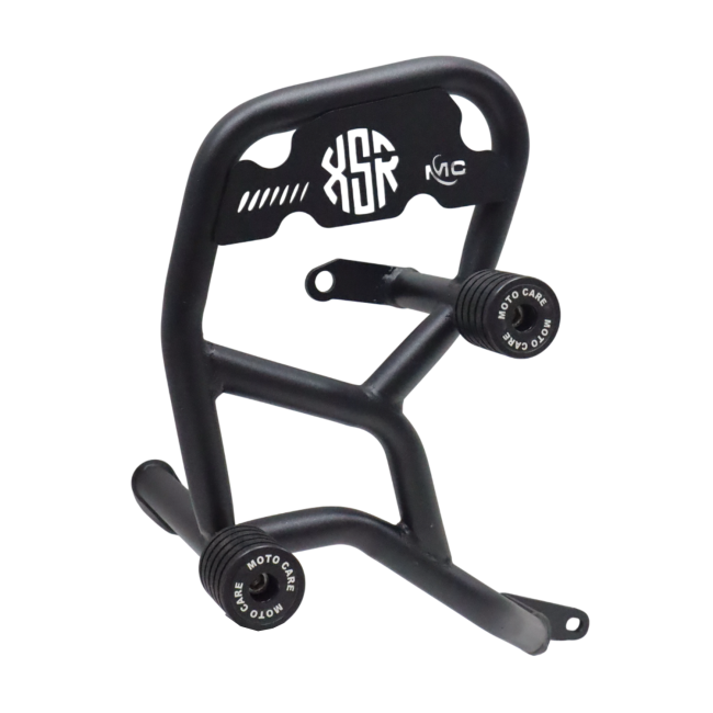 Motocare 4 Slider Crash Guard for Yamaha XSR 155 | Heavy Duty Engine Protection Crash Bar | Frame Guard with Four Impact Sliders