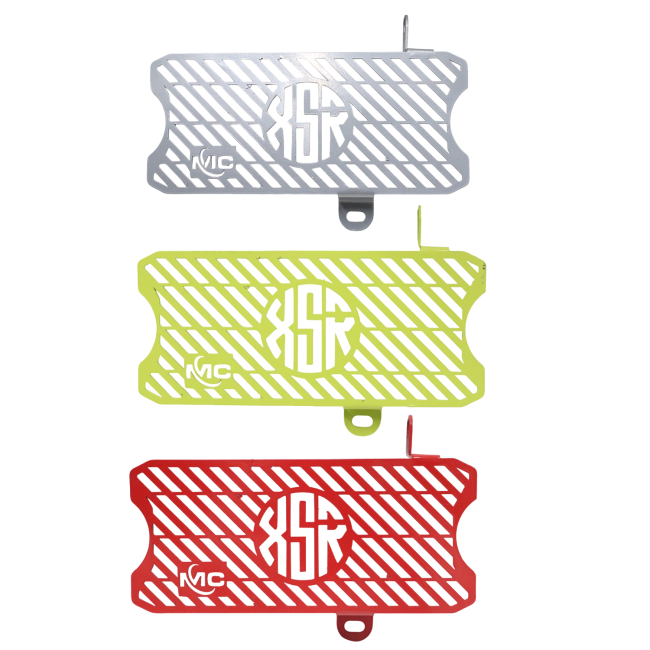 Motocare Radiator Guard for Yamaha XSR 155 | Premium Radiator Protector Grill | Available in Silver, Green & Red