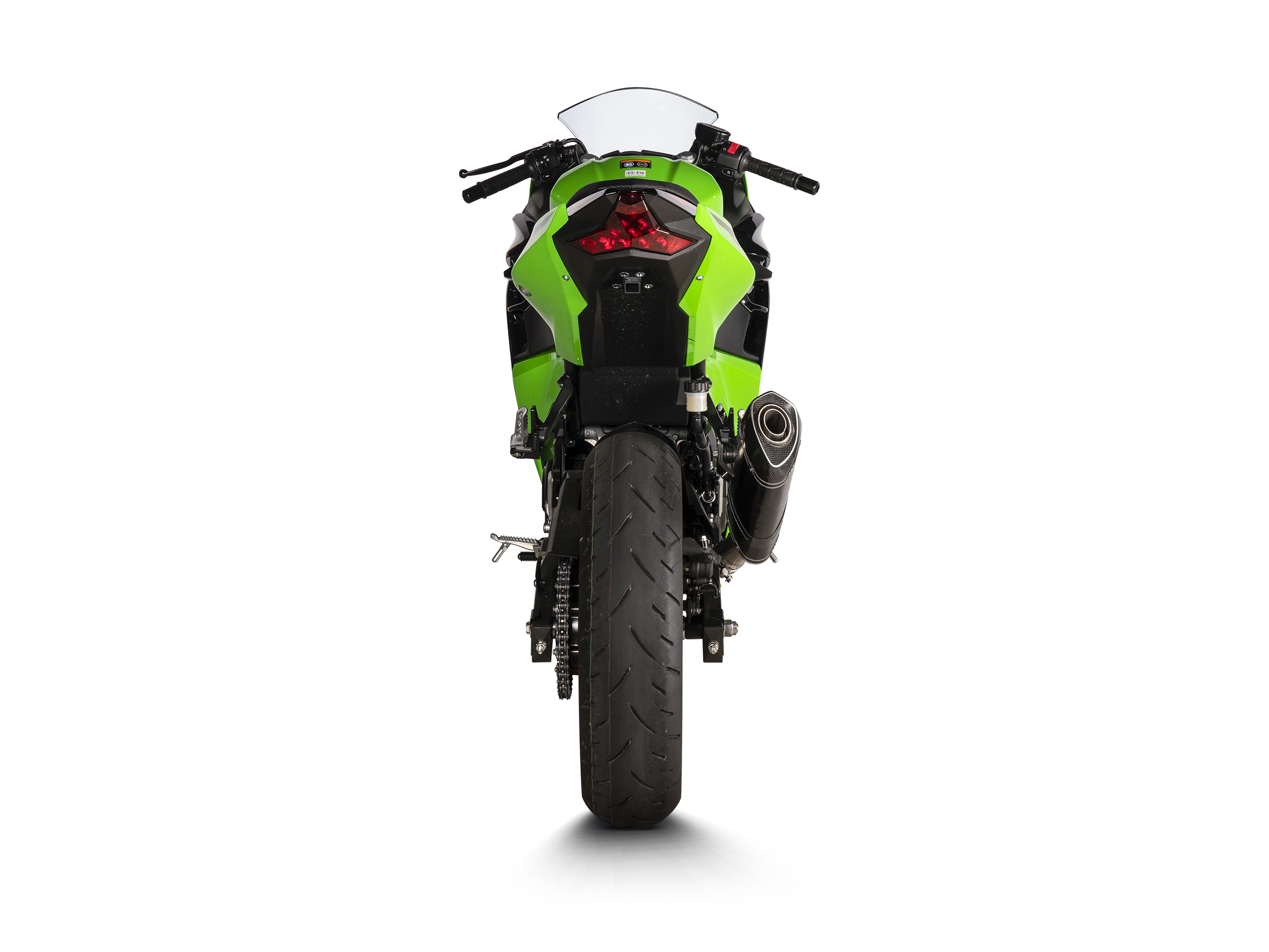 AKRAPOVIC KAWASAKI NINJA 400 Kawasaki Z400 2023 Slip On Line (Carbon) (S-K4SO6-APC)