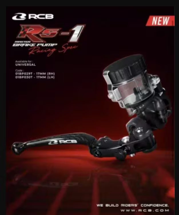 RCB Forged Master Brake Pump Carbon Lever Rs-1 17mm (RH) &ndash 01BP029T