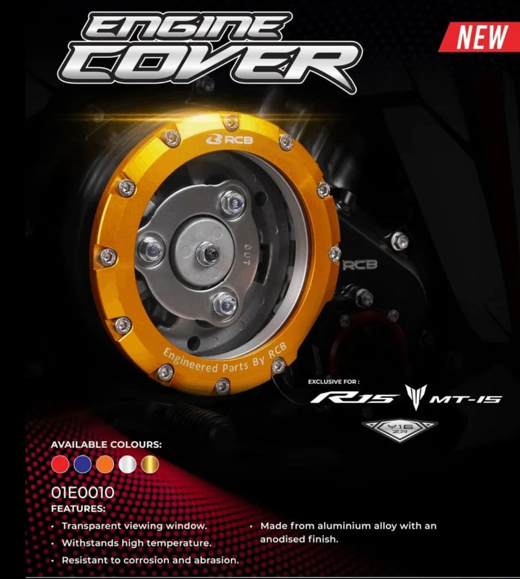 RCB ENGINE COVER R15V3 MT15 01E0010 ( RED )