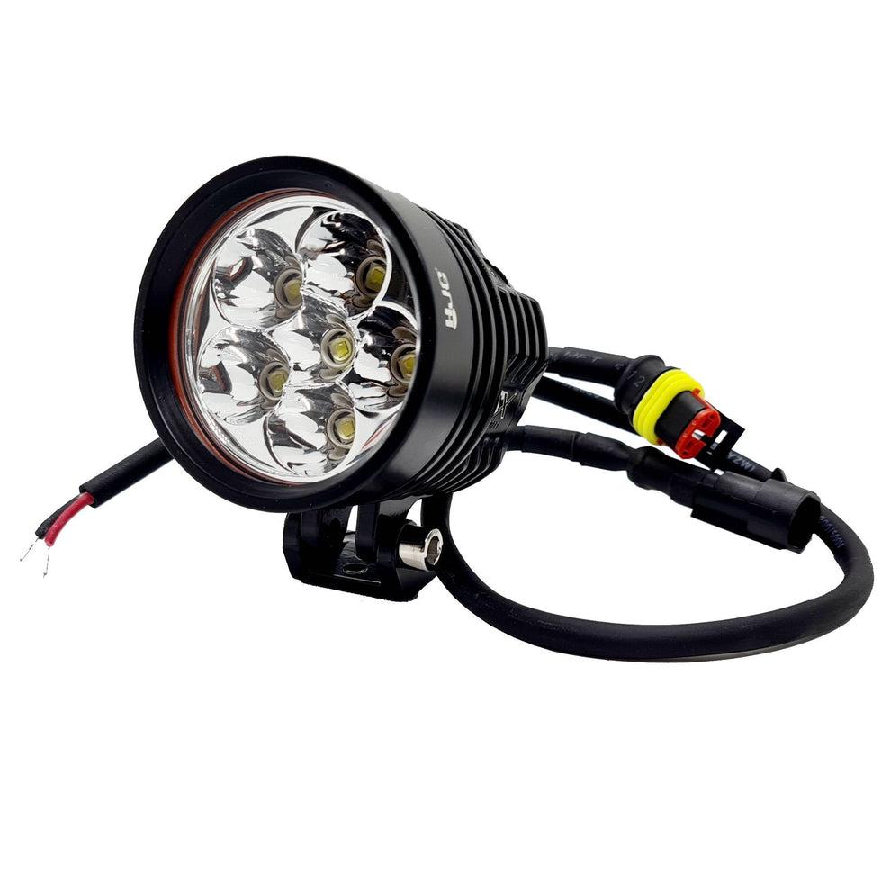 LIU HJG L6X 60W CREE 6 LED Fog Light Auxiliary For Motorcycles (Set Of 2) - White Lens Only