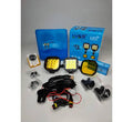 LIU HJG Square 9 LED Fog Light With Wiring  Harness And Mounts - Pair (120W)