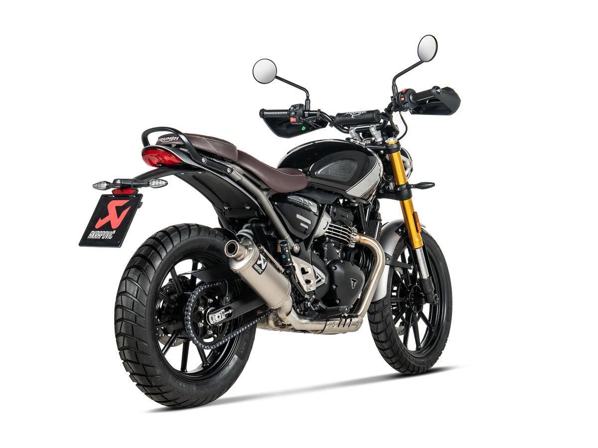 AKRAPOVIC Triumph Scrambler 400X Slip On (Titanium) (S-T4SO1-HDT)