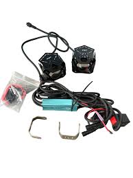 LIU HJG Single LED Future Lens HJG-103 40 Watt Fog Light With Wiring Harness For All Motorcycles