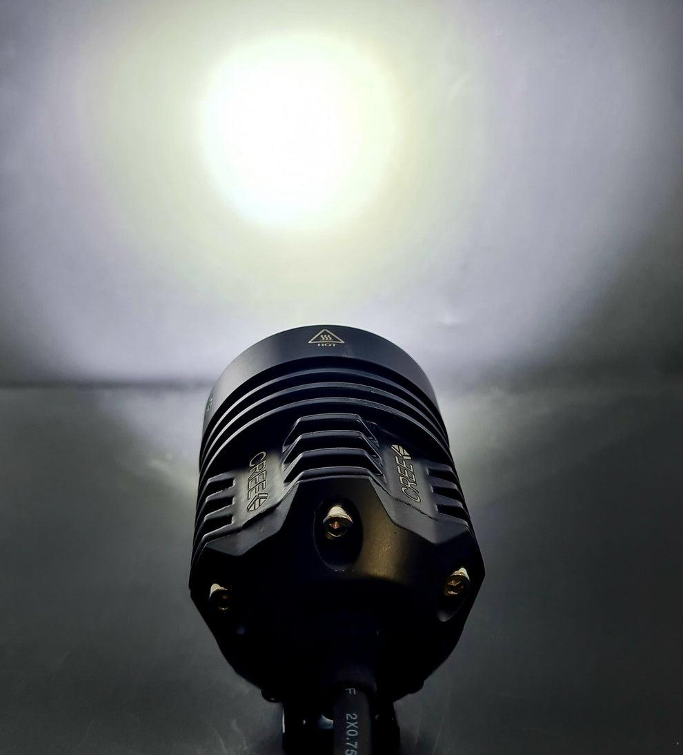 LIU HJG L6X 60W CREE 6 LED Fog Light Auxiliary For Motorcycles (Set Of 2) - White Lens Only