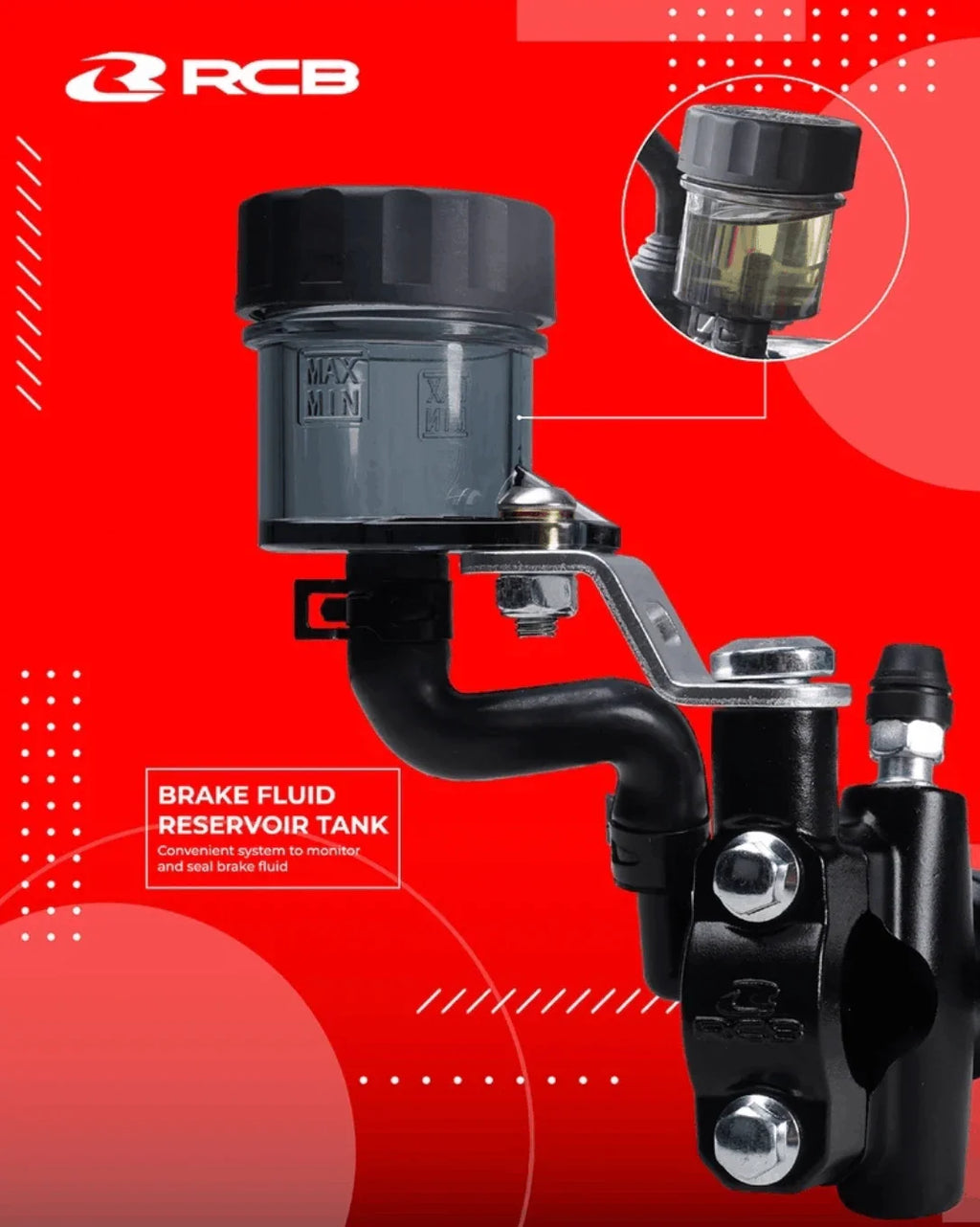 RCB MASTER BRAKE PUMP S2 SERIES (R106) ( 01BP027B LH BLACK )