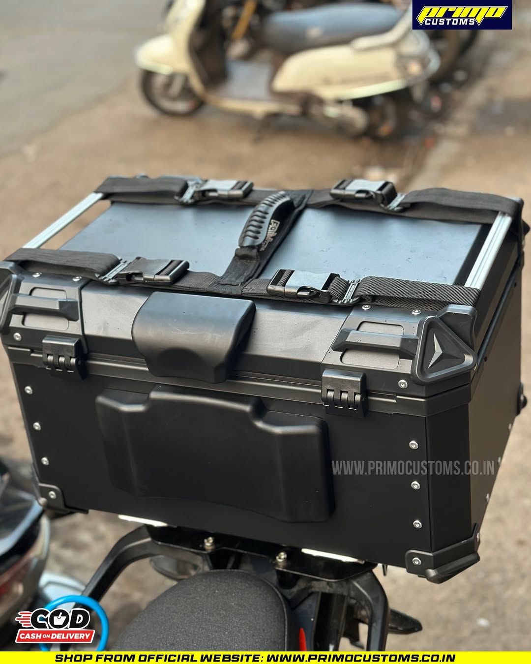 Fauvism Aluminum Top Box - 65 Liters Black