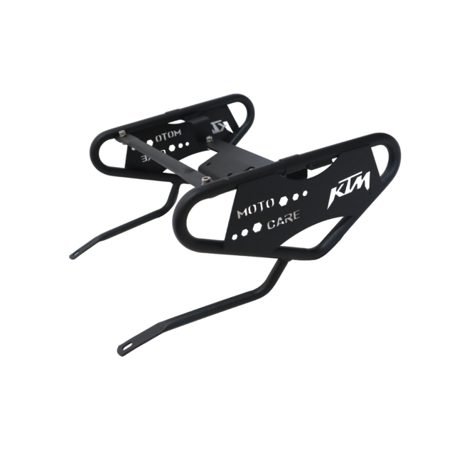 Motocare Saddle Stay with Plate for KTM Duke 200/390 BS4 | Saddle Bag Carrier Rack & Luggage Support