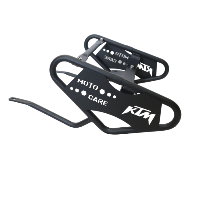 Motocare Saddle Stay with Plate for KTM Duke 200/390 BS4 | Saddle Bag Carrier Rack & Luggage Support