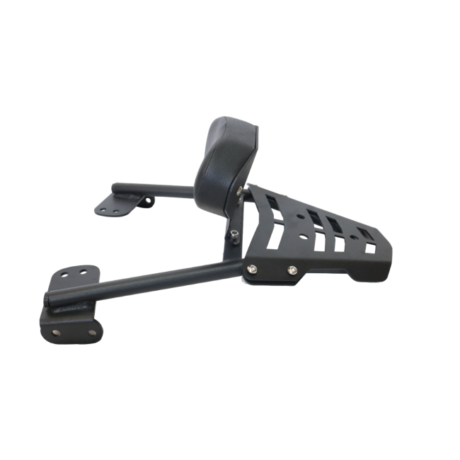 Motocare Plate Carrier with Backrest for KTM Duke 200/390 BS4 | Luggage Rack with Pillion Comfort Back Support