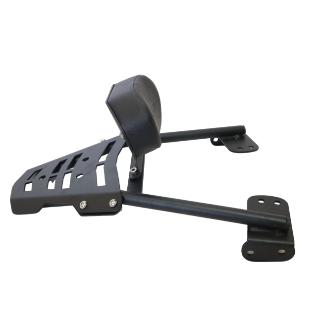 Motocare Plate Carrier with Backrest for KTM Duke 200/390 BS4 | Luggage Rack with Pillion Comfort Back Support