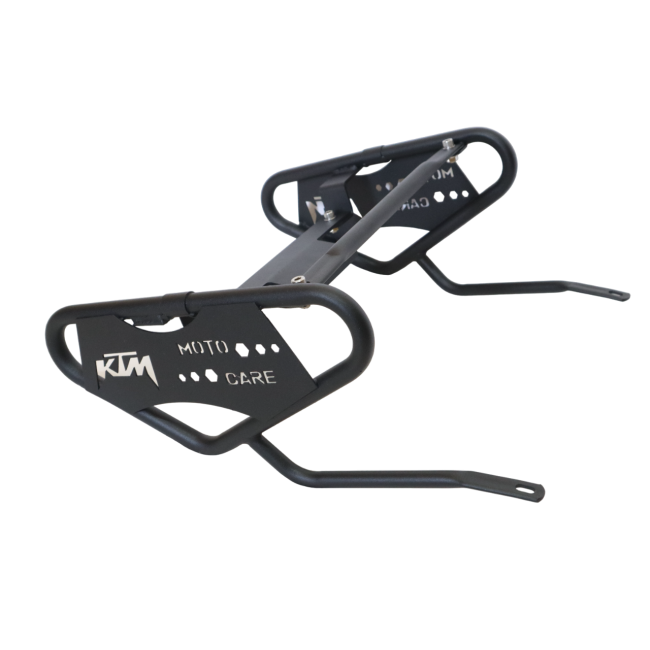 Motocare Saddle Stay with Plate for KTM Duke 200/390 BS4 | Saddle Bag Carrier Rack & Luggage Support