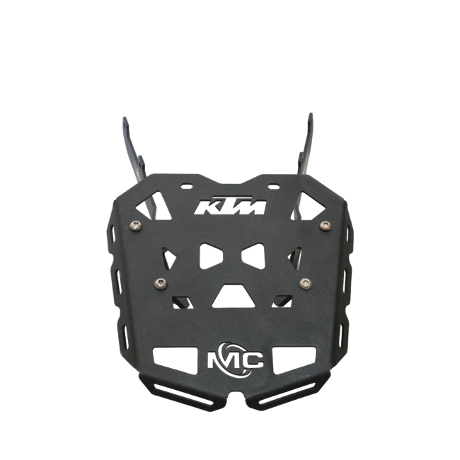 MotoCare CNC Carrier Plate for KTM Duke 250/390 BS6 | Heavy Duty Luggage Rack Mount Bracket