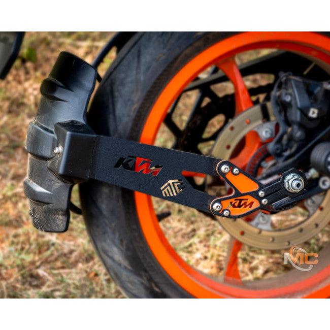 Motocare Tyre Hugger for KTM Duke 250/390 Gen 3 | Rear Mudguard Splash Guard & Chain Protection