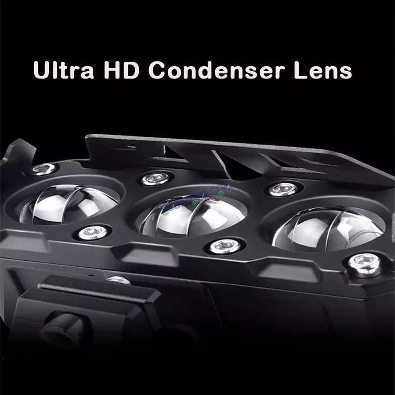 LIU HJG Future Eye 3 Original Mega Drive Lens Dual Color Yellow/White LED Fog Lights (Set Of 2
