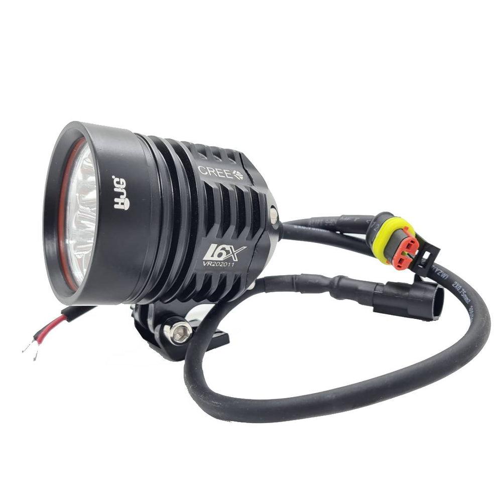 LIU HJG L6X 60W CREE 6 LED Fog Light Auxiliary For Motorcycles (Set Of 2) - White Lens Only