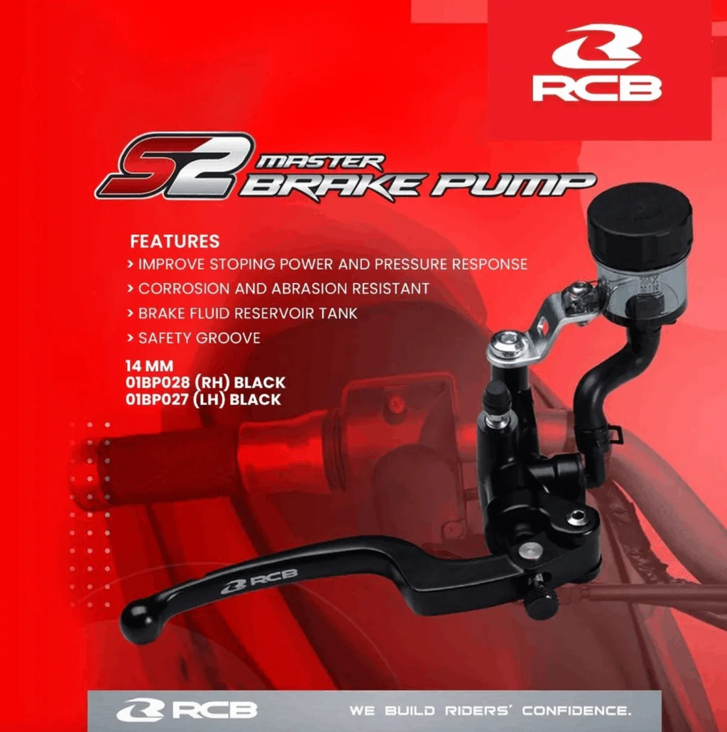RCB MASTER BRAKE PUMP S2 SERIES (R106) ( 01BP027B LH BLACK )