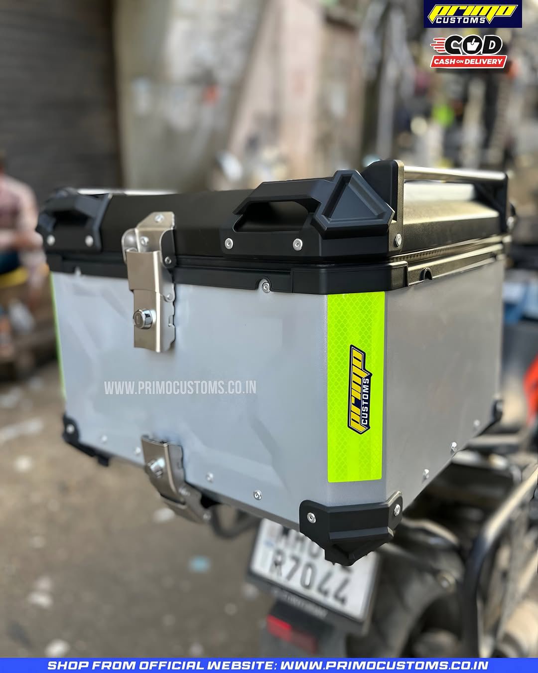 Fauvism Aluminium Top Box - 55L Silver