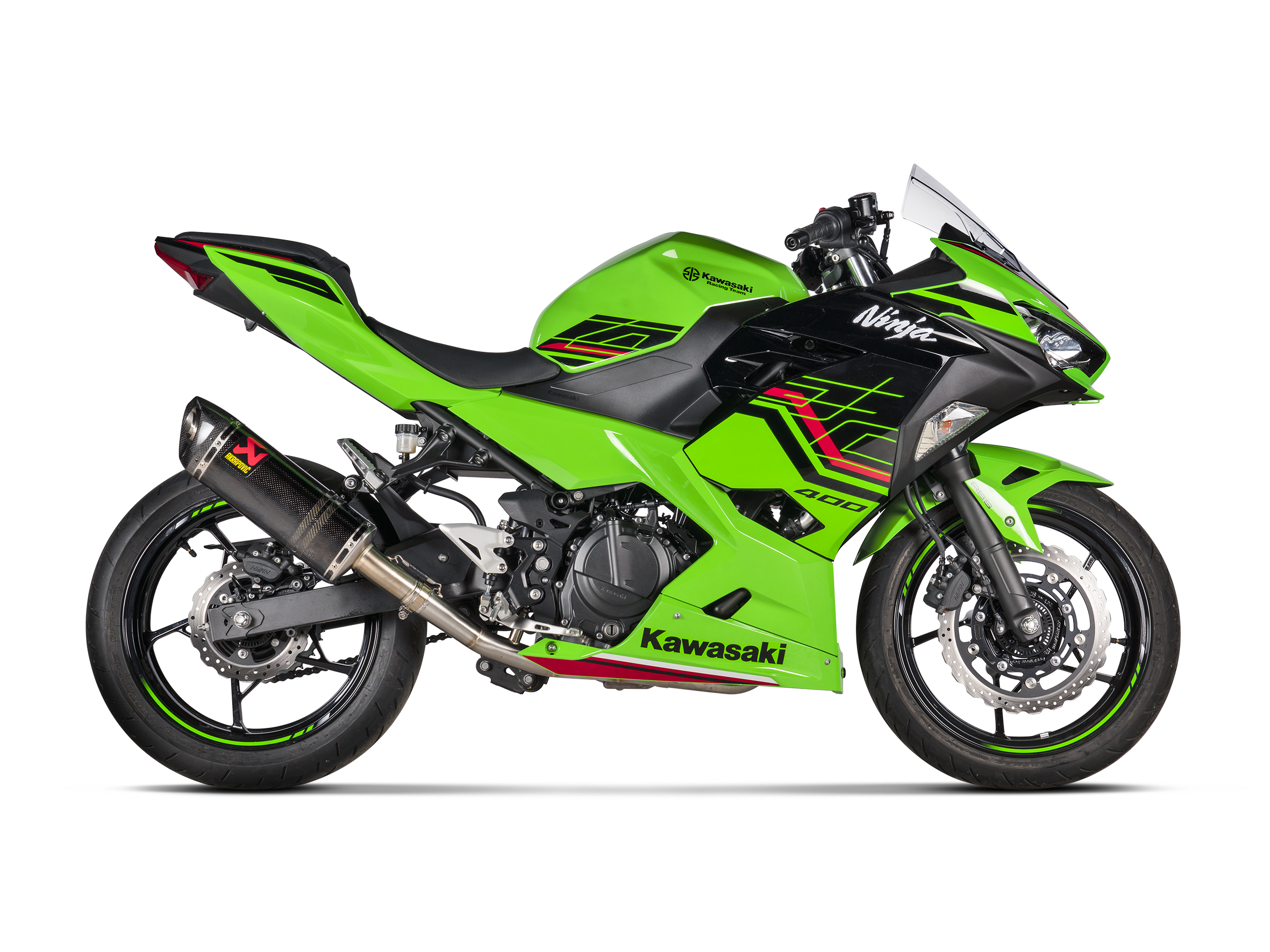 AKRAPOVIC KAWASAKI NINJA 400 Kawasaki Z400 2023 Slip On Line (Carbon) (S-K4SO6-APC)