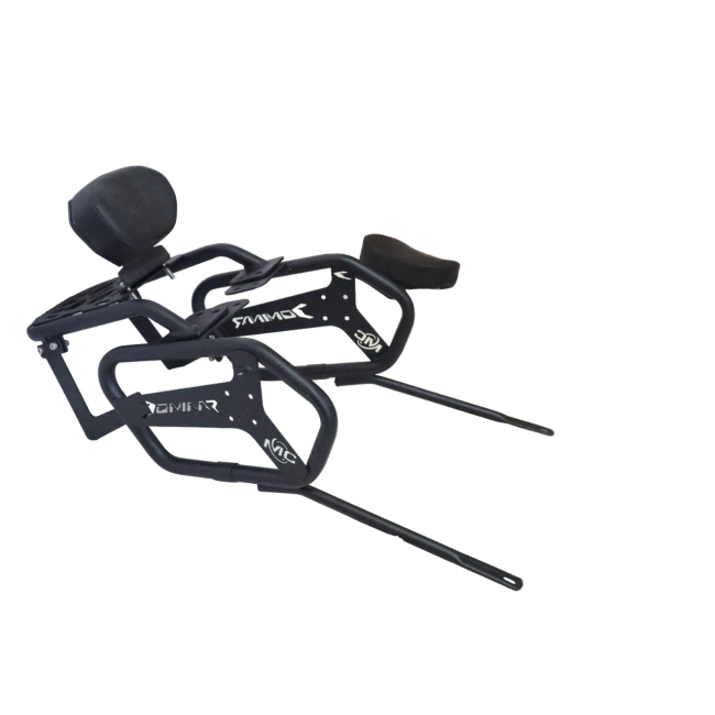 MotoCare Saddle Stay with Plate Carrier & Backrest for Bajaj Dominar 250/400 | Heavy Duty Luggage Rack & Pillion Support