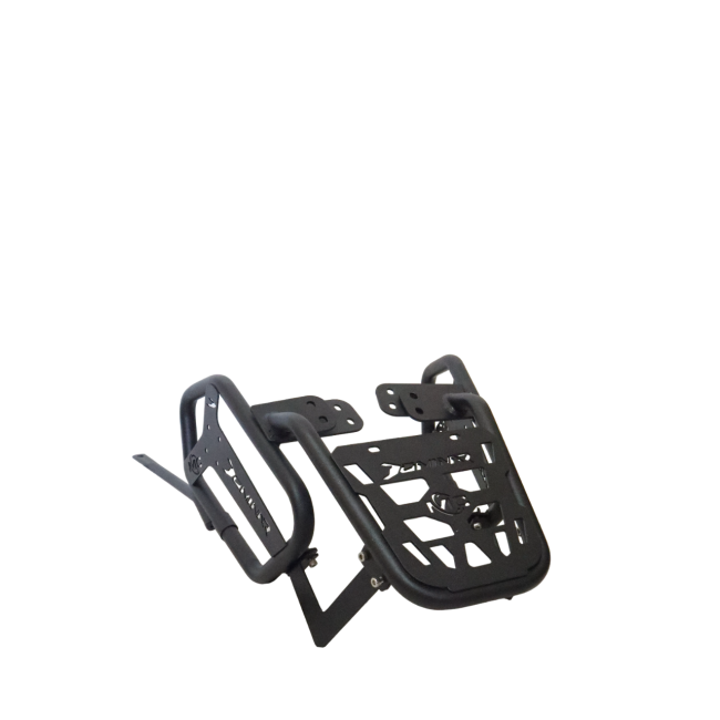 MotoCare Saddle Stay with Plate Carrier for Bajaj Dominar 250/400 | Heavy Duty Luggage Rack & Saddle Support