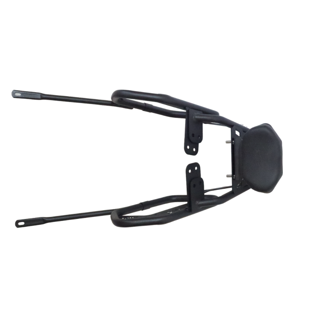 MotoCare Saddle Stay with Plate Carrier & Backrest for Bajaj Dominar 250/400 | Heavy Duty Luggage Rack & Pillion Support