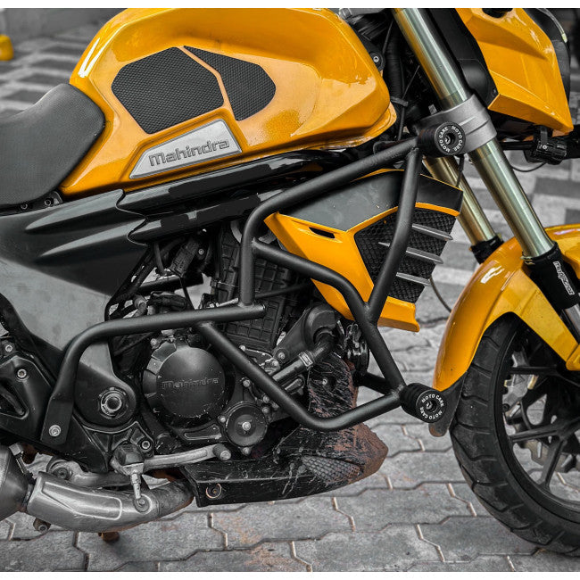 Motocare 4 Slider Crash Guard for Mahindra Mojo | Heavy Duty Full Protection Engine Guard