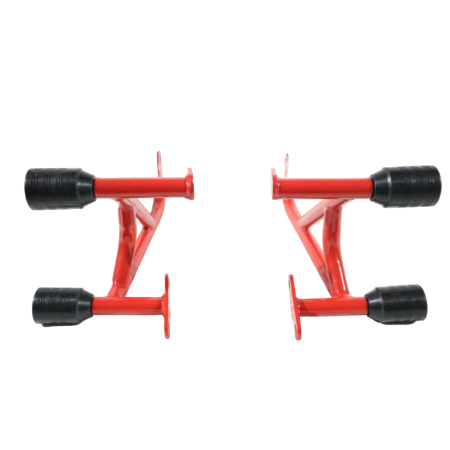 Bajaj Pulsar NS200 Crash Guard with 4 Sliders – MotoCare Red Engine Protection Frame