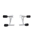 MotoCare 4 Slider Crash Guard for Bajaj Pulsar NS200 (Silver) – Heavy Duty Engine Protection Frame