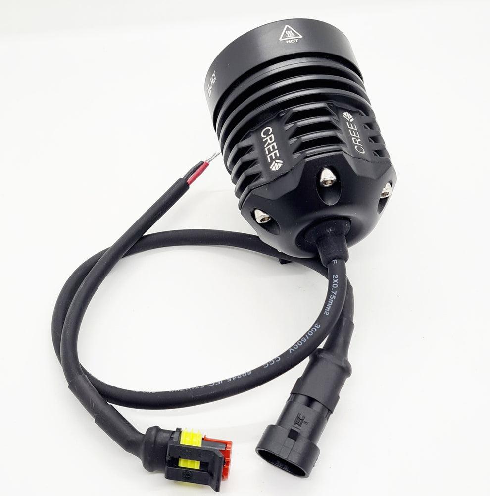 LIU HJG L6X 60W CREE 6 LED Fog Light Auxiliary For Motorcycles (Set Of 2) - White Lens Only