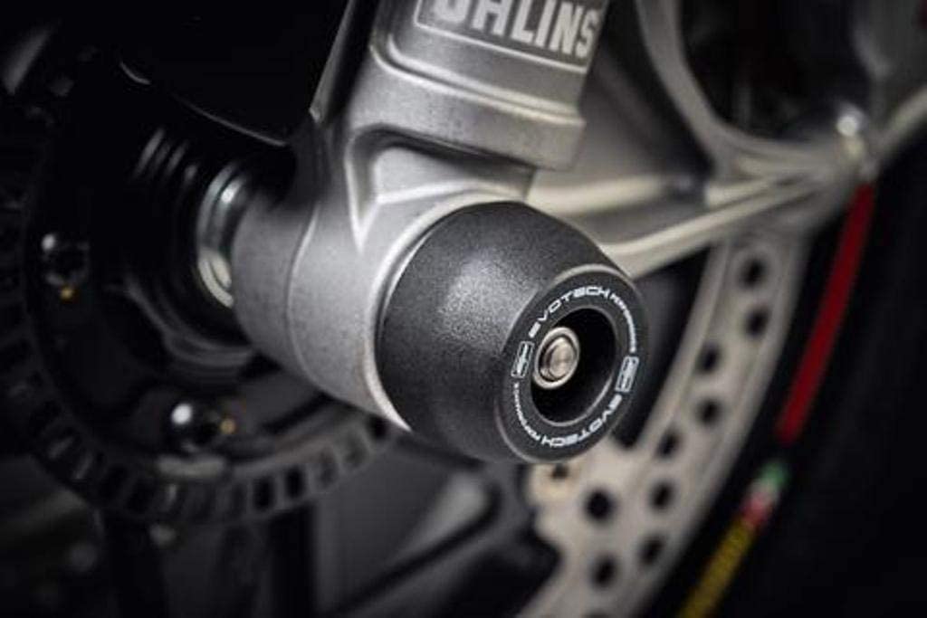 Evotech Performance Front Spindle Bobbins - Ducati Streetfighter V4 (2020+) Part No - PRN011716-25