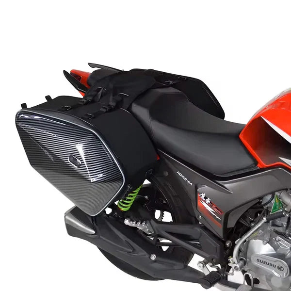 Motocentric Gloss Carbon Fiber Saddle Bags