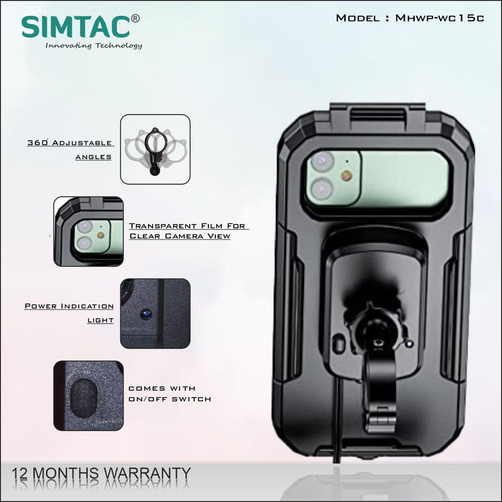SIMTAC WIRELESS CHARGING MOBILE HOLDER