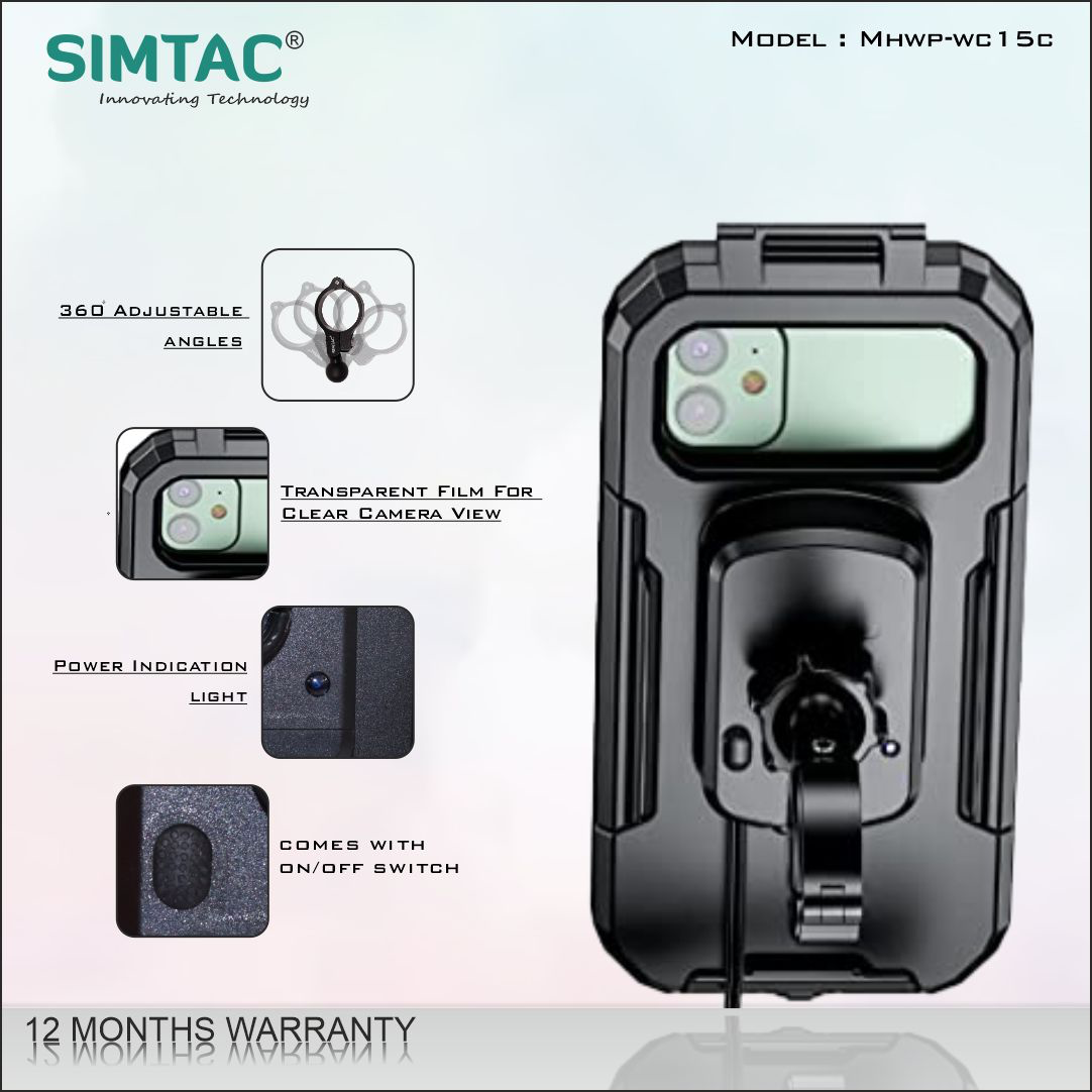 SIMTAC WIRELESS CHARGING MOBILE HOLDER