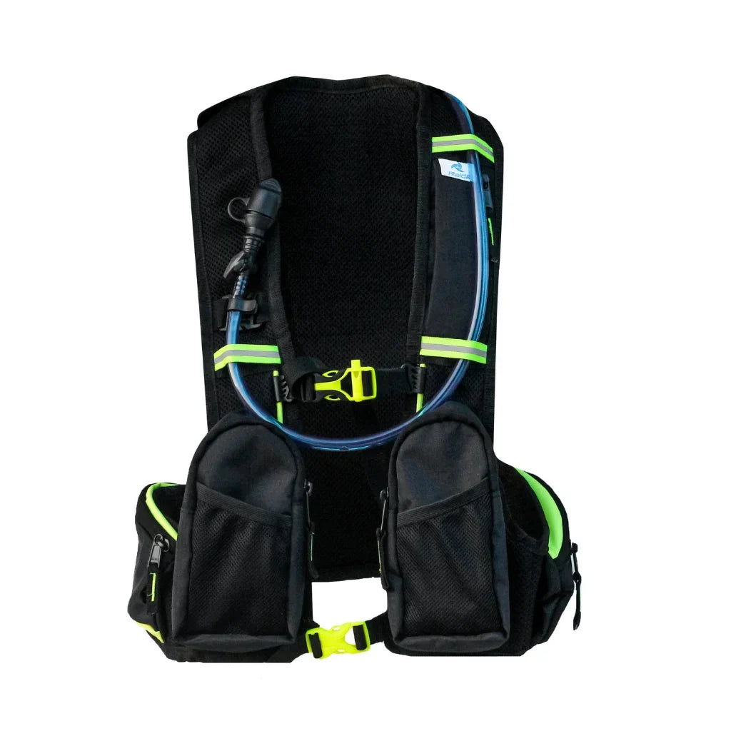 Raida Hydration Bag with 2L BPA-Free Bladder | No Movement While Riding | Ultra-Lightweight | Multi-Compartment | Built for Hiking, Biking, Camping & Outdoor Sports