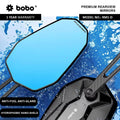 BOBO RM1-D Premium Motorcycle Rearview Mirror, Anti-Glare, Anti-Fog, 360-Degree Rotation, Multi-Angle Adjustable