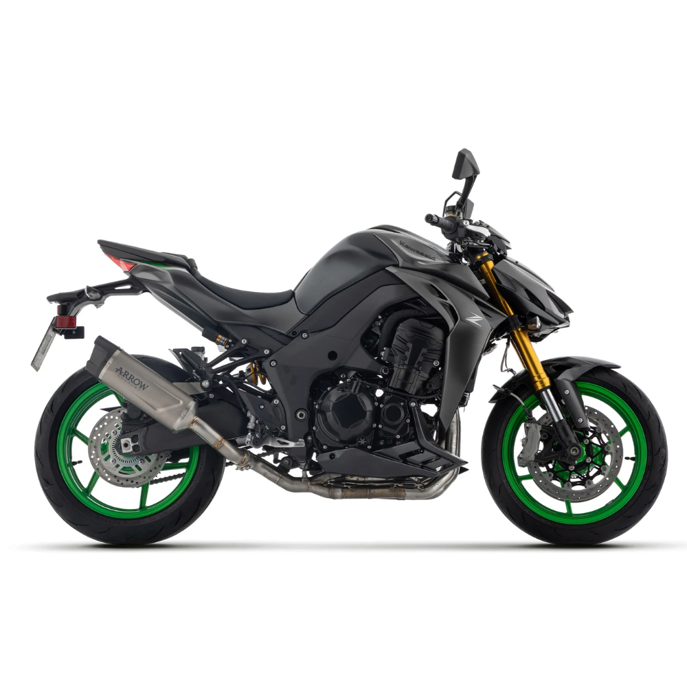 Kawasaki Z1100SX (2025+) Arrow Indy Race EVO Titanium Slip-On Exhaust – 77507PK