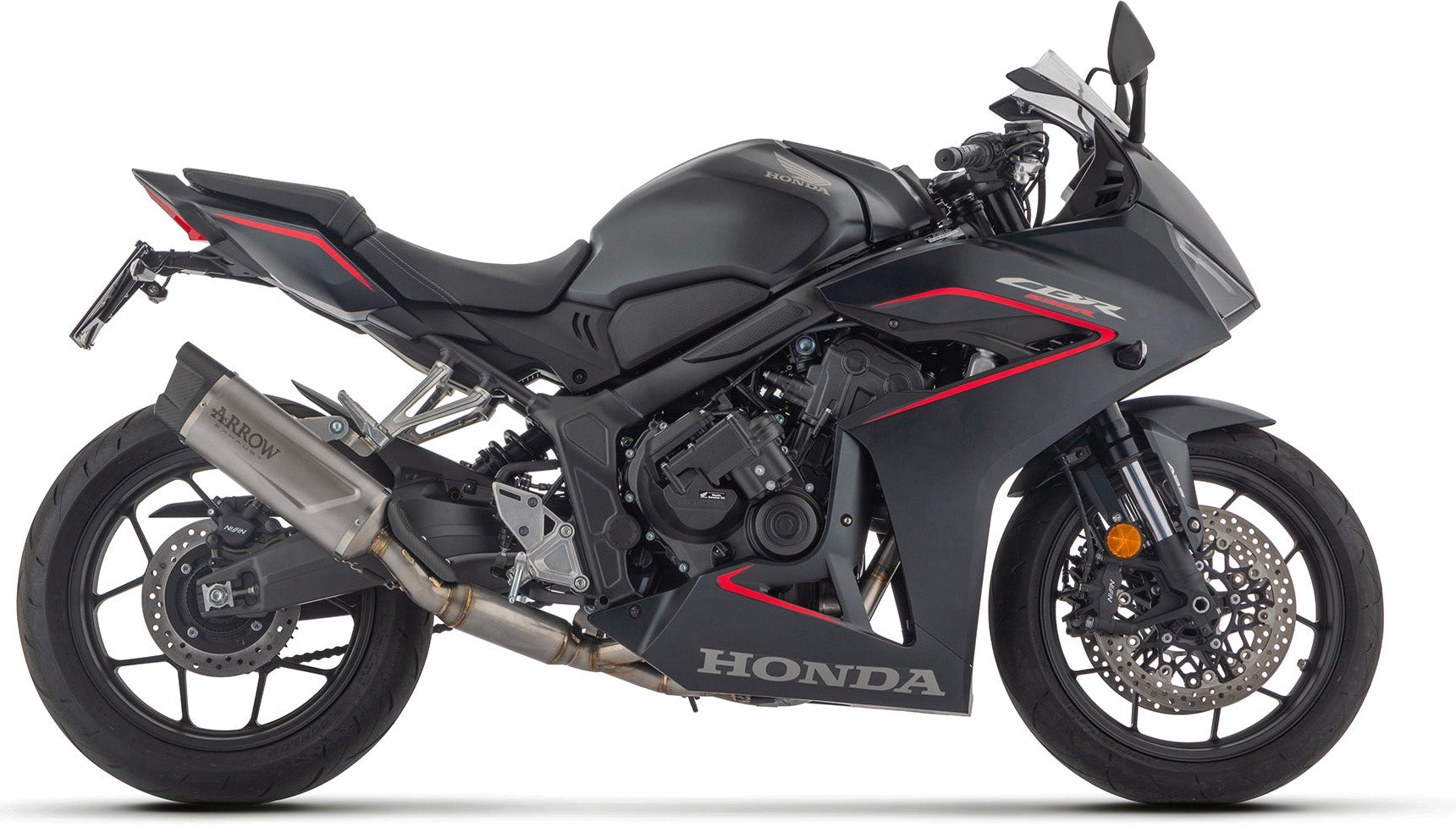 ARROW Honda CBR650R CB650R (2025) Full System Titanium Pro Race Silencer with Stainless Steel Collectors (71069PR)