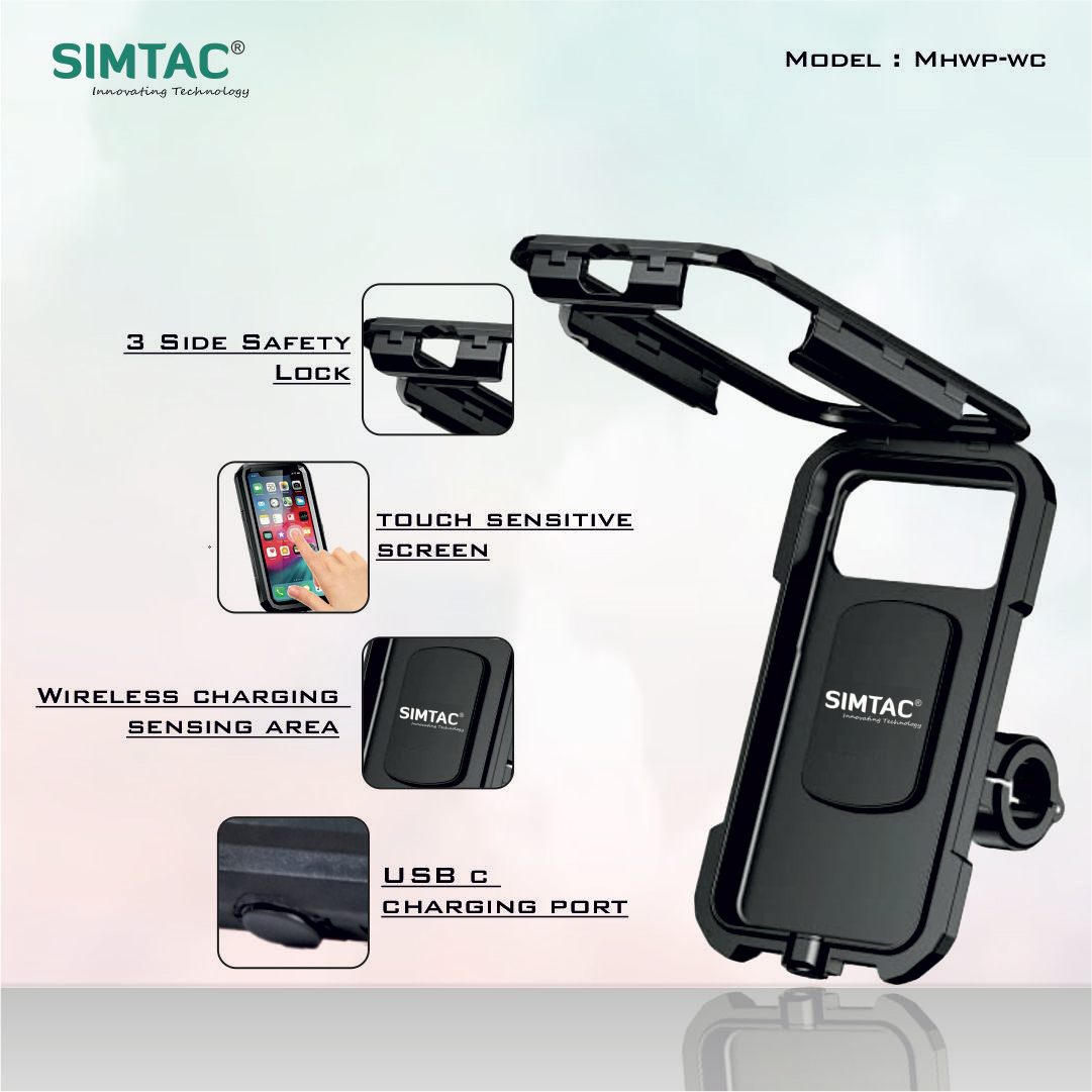 SIMTAC WIRELESS CHARGING MOBILE HOLDER